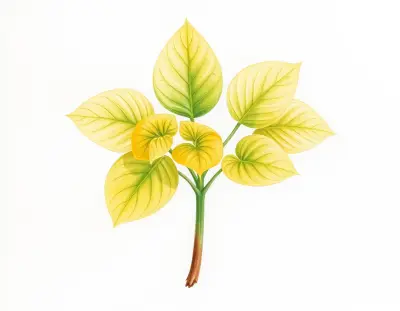 AI-generated watercolor illustration of Hosta 'Compadre' (not a photograph)