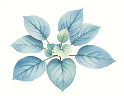 AI-generated watercolor illustration of Hosta 'Connecticut River' (not a photograph)
