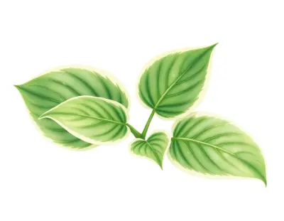 AI-generated watercolor illustration of Hosta 'Crested Surf' (not a photograph)
