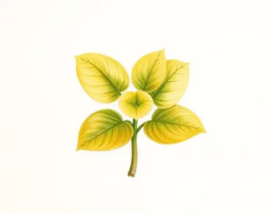 AI-generated watercolor illustration of Hosta 'Crumb Cake' (not a photograph)