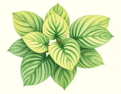 AI-generated watercolor illustration of Hosta 'Cup of Grace' (not a photograph)
