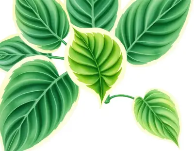 AI-generated watercolor illustration of Hosta 'Dan Patch' (not a photograph)