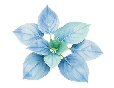 AI-generated watercolor illustration of Hosta 'Dark Ages' (not a photograph)