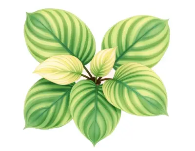 AI-generated watercolor illustration of Hosta 'Dark Waters' (not a photograph)