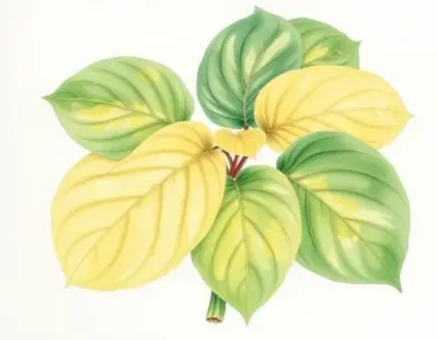 AI-generated watercolor illustration of Hosta 'David A. Haskell' (not a photograph)
