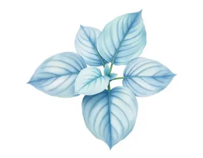 AI-generated watercolor illustration of Hosta 'Deane's Dream' (not a photograph)