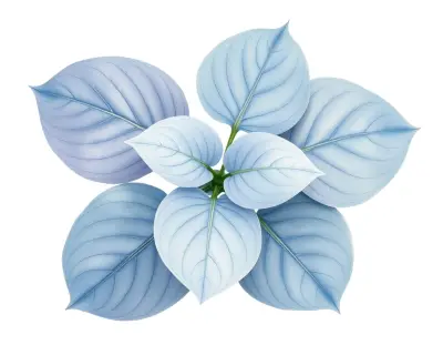 AI-generated watercolor illustration of Hosta 'Delona’s Smile' (not a photograph)