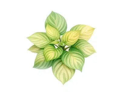 AI-generated watercolor illustration of Hosta 'Derriere' (not a photograph)
