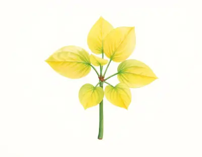 AI-generated watercolor illustration of Hosta 'Don’t Touch My Junk' (not a photograph)