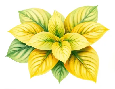 AI-generated watercolor illustration of Hosta 'Dorothy's Brass Band' (not a photograph)