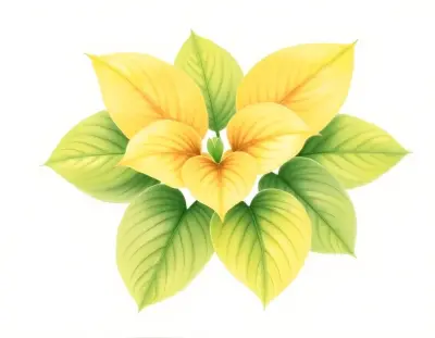 AI-generated watercolor illustration of Hosta 'Electrifying' (not a photograph)
