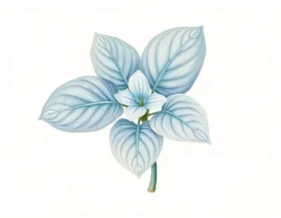 AI-generated watercolor illustration of Hosta 'Elizabeth Levy' (not a photograph)