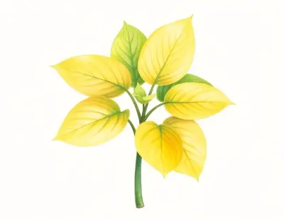 AI-generated watercolor illustration of Hosta 'Eternal Father' (not a photograph)