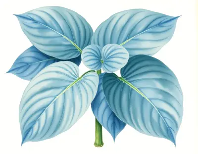 AI-generated watercolor illustration of Hosta 'Evelyn McCafferty' (not a photograph)