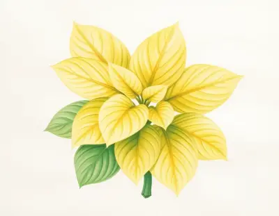 AI-generated watercolor illustration of Hosta 'Evil Woman' (not a photograph)