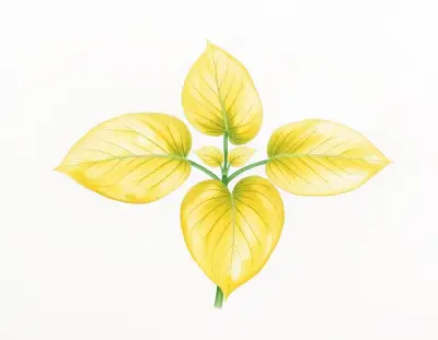 AI-generated watercolor illustration of Hosta 'Eye Catcher' (not a photograph)