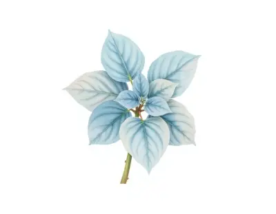 AI-generated watercolor illustration of Hosta 'Fall Dazzler' (not a photograph)