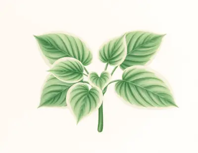 AI-generated watercolor illustration of Hosta 'Fat Cheeks' (not a photograph)