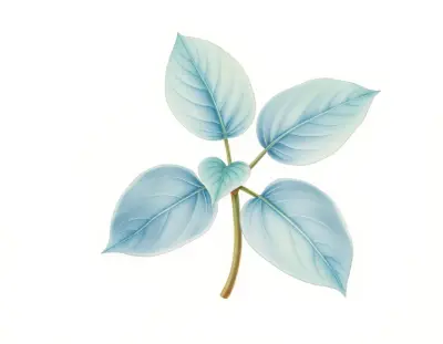 AI-generated watercolor illustration of Hosta 'Flash Forward' (not a photograph)