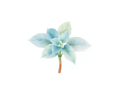 AI-generated watercolor illustration of Hosta 'Fragrant Mist' (not a photograph)