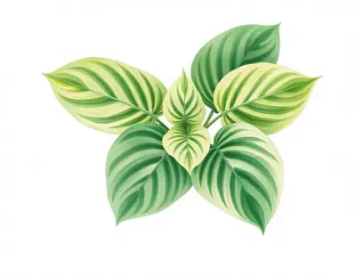 AI-generated watercolor illustration of Hosta 'Framingham Express' (not a photograph)