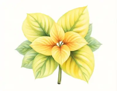 AI-generated watercolor illustration of Hosta 'Frances Williams Baby' (not a photograph)