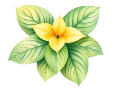 AI-generated watercolor illustration of Hosta 'Franc's Trailer Jon' (not a photograph)
