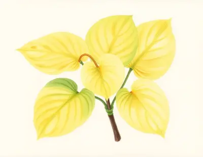 AI-generated watercolor illustration of Hosta 'Frank Fetch' (not a photograph)