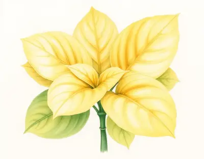 AI-generated watercolor illustration of Hosta 'Fury of Flame' (not a photograph)