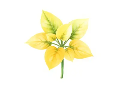 AI-generated watercolor illustration of Hosta 'Gaijin' (not a photograph)