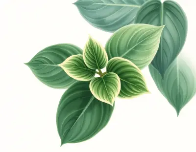 AI-generated watercolor illustration of Hosta 'Gamma Ray' (not a photograph)