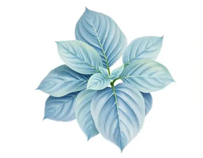 AI-generated watercolor illustration of Hosta 'Gathering of Eagles' (not a photograph)