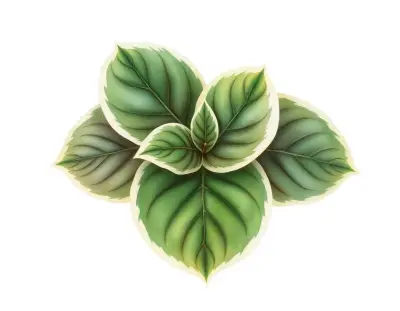 AI-generated watercolor illustration of Hosta 'Gay Feather' (not a photograph)
