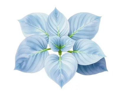AI-generated watercolor illustration of Hosta 'Gemstone' (not a photograph)