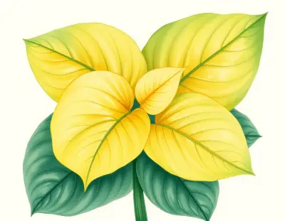 AI-generated watercolor illustration of Hosta 'Georgia Sunrise' (not a photograph)