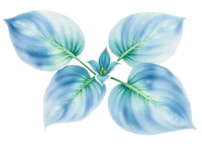AI-generated watercolor illustration of Hosta 'Gig Harbor' (not a photograph)