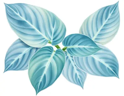 AI-generated watercolor illustration of Hosta 'Glen Triumph' (not a photograph)