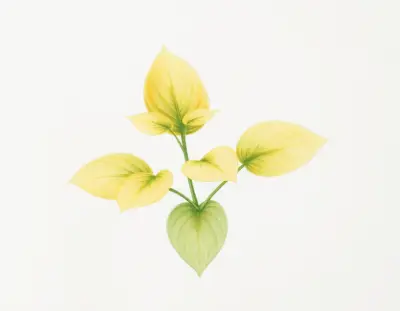 AI-generated watercolor illustration of Hosta 'Gold Bug' (not a photograph)