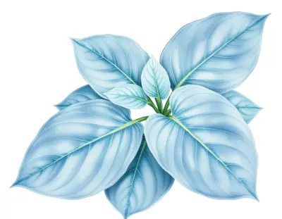 AI-generated watercolor illustration of Hosta 'Gold Wing' (not a photograph)