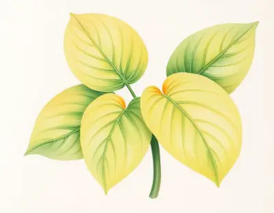AI-generated watercolor illustration of Hosta 'Golden Age' (not a photograph)