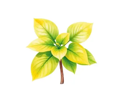 AI-generated watercolor illustration of Hosta 'Golden Decade' (not a photograph)
