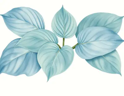 AI-generated watercolor illustration of Hosta 'Golden Friendship' (not a photograph)