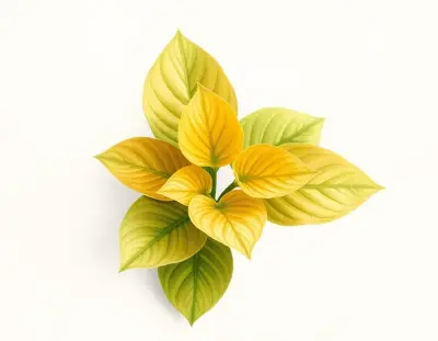 AI-generated watercolor illustration of Hosta 'Goldfinger' (not a photograph)