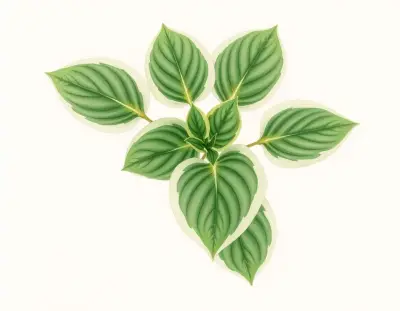 AI-generated watercolor illustration of Hosta 'Goody Goody' (not a photograph)