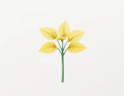 AI-generated watercolor illustration of Hosta 'Gosan Gold Mist' (not a photograph)
