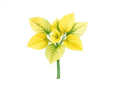 AI-generated watercolor illustration of Hosta 'Gosan Hildegarde' (not a photograph)