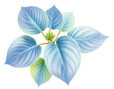 AI-generated watercolor illustration of Hosta 'Granada' (not a photograph)
