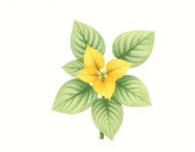 AI-generated watercolor illustration of Hosta 'Granary Gold' (not a photograph)