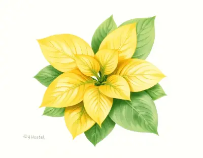 AI-generated watercolor illustration of Hosta 'Grand Canyon' (not a photograph)