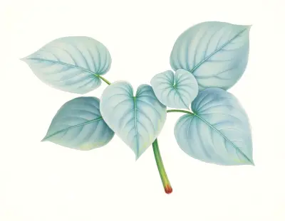 AI-generated watercolor illustration of Hosta 'Grand Forks' (not a photograph)